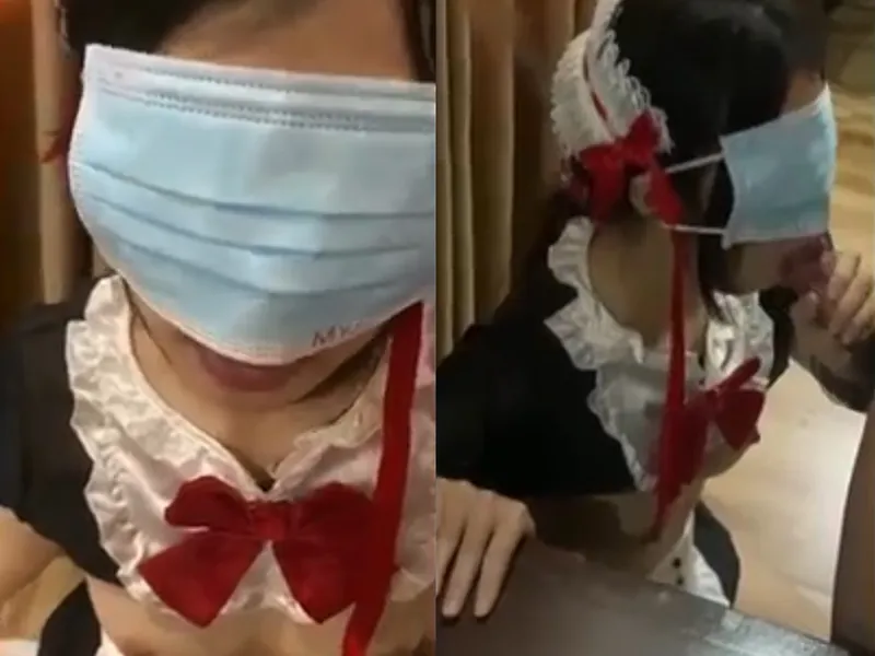 Cô bạn gái việt dâm cosplay nô lệ liếm mút con dương vật điêu luyện